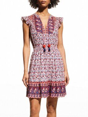 Bell by Alicia Bell Lola Silk Cotton Paisley Mini Dress Size S